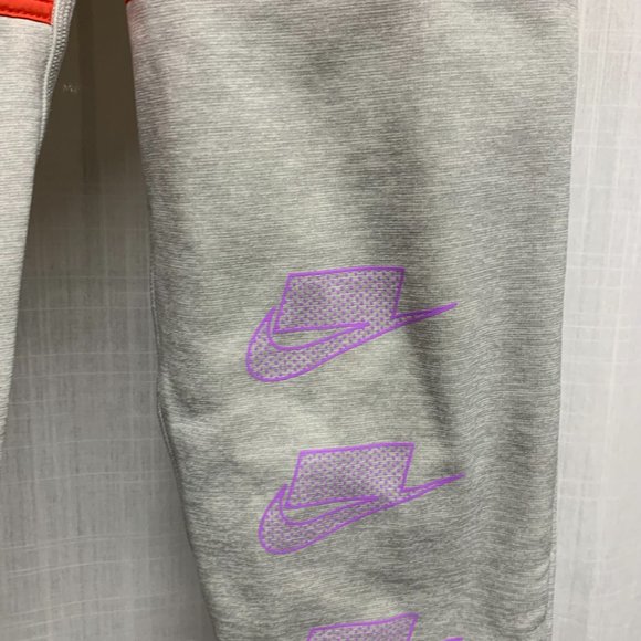 Mens Nike Therma Training Pants, grey purple orange, Mens Medium - Picture 10 of 12